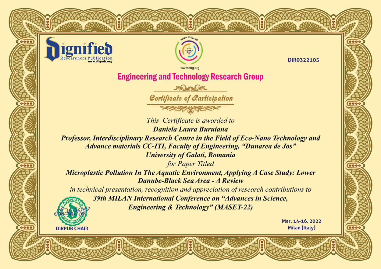 Romanian Experts of Joint Research Team on International Scientific Conferences in Milan